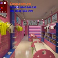 Thiết kế và thi công shop thời trang trẻ em của Anh Tuấn - Gò vấp - TP.HCM
